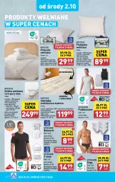 Gazetka promocyjna Aldi - Pełna oferta - Gazetka - ważna od 05.10 do 05.10.2024 - strona 32 - produkty: Podkoszulek, Ser, Por, Kołdra, Kosz, T-shirt, Poszewka, Nakładka wełniana na materac, Materac, Tera, Wełna, Slipy, Waga, Poduszka, Bokserki, LG, Fa