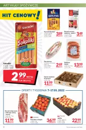 Gazetka promocyjna Makro - [Oferta promocyjna] Artykuły spożywcze i przemysłowe - Gazetka - ważna od 24.01 do 24.01.2022 - strona 2 - produkty: Sok, Parówki, Pasztet, Szprot, Artykuły spożywcze, Boczek, Kiełbasa, Berlinki, Pomidory, Boczek wieprzowy, Jabłka, Kiełbasa śląska