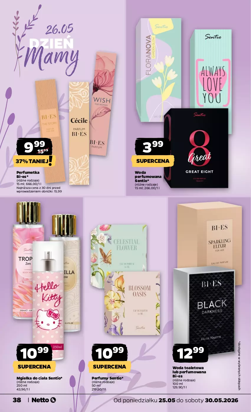 Gazetka promocyjna Netto - Od Poniedziałku - ważna 25.05 do 30.05.2026 - strona 38 - produkty: Perfum, Woda, Woda perfumowana, Woda toaletowa