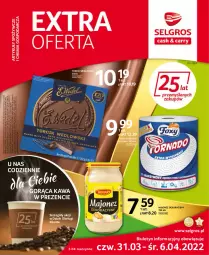 Gazetka promocyjna Selgros - Extra Oferta - Gazetka - ważna od 31.03 do 31.03.2022 - strona 1 - produkty: Majonez, Cień, Kawa, Tran, Ręcznik, Foxy, LG, Fa