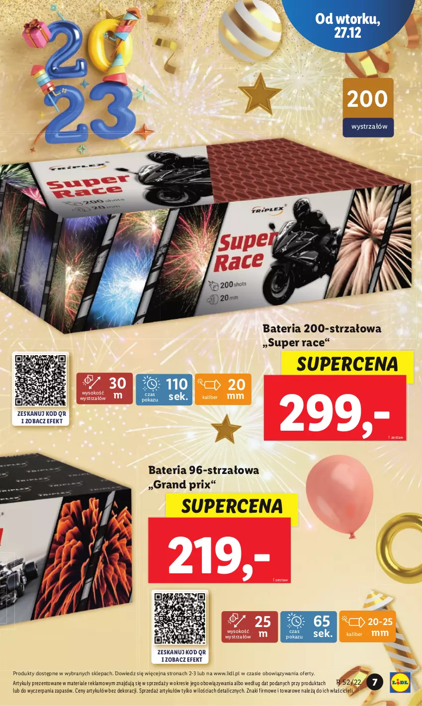 Gazetka promocyjna Lidl - GAZETKA - ważna 27.12 do 31.12.2022 - strona 7 - produkty: Bateria, Gra, Sok, Strzałów