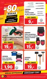 Gazetka promocyjna Lidl - GAZETKA - Gazetka - ważna od 31.12 do 31.12.2022 - strona 36 - produkty: Parkside, Klej, Torba, Młotek, Młot, Pistolet