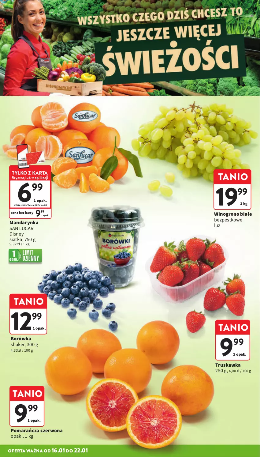 Gazetka promocyjna Intermarche - ważna 16.01 do 22.01.2025 - strona 12 - produkty: Borówka, Disney, Siatka, Wino