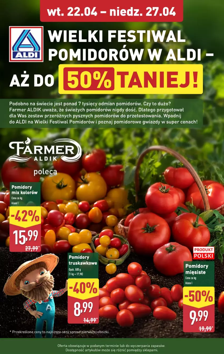 Gazetka promocyjna Aldi - Okazje na weekend - ważna 24.04 do 27.04.2025 - strona 4 - produkty: Fa, Pomidory
