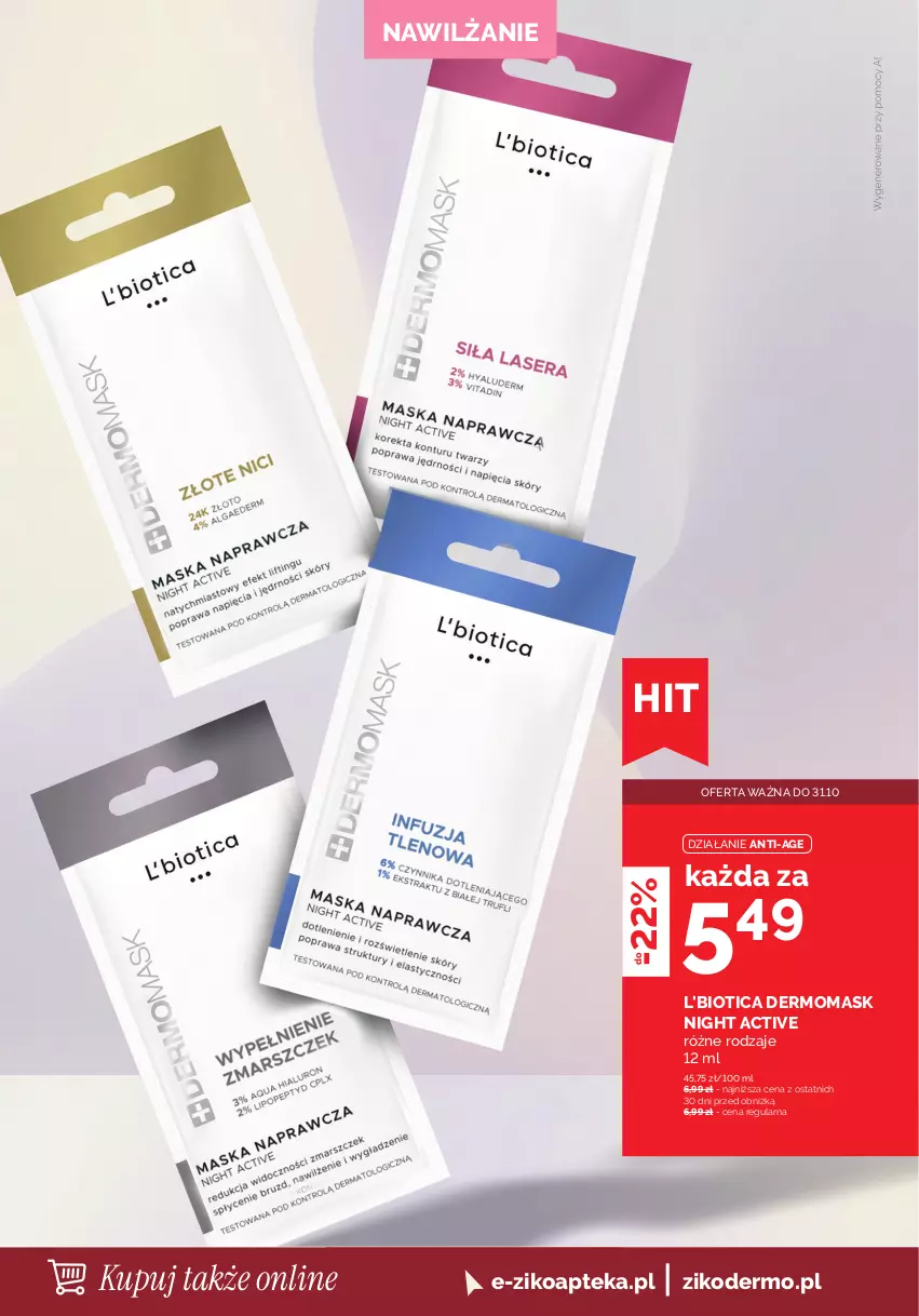 Gazetka promocyjna Ziko - Gazetka Ziko Dermo - ważna 08.10 do 21.10.2026 - strona 4 - produkty: Apteka, L'Biotica