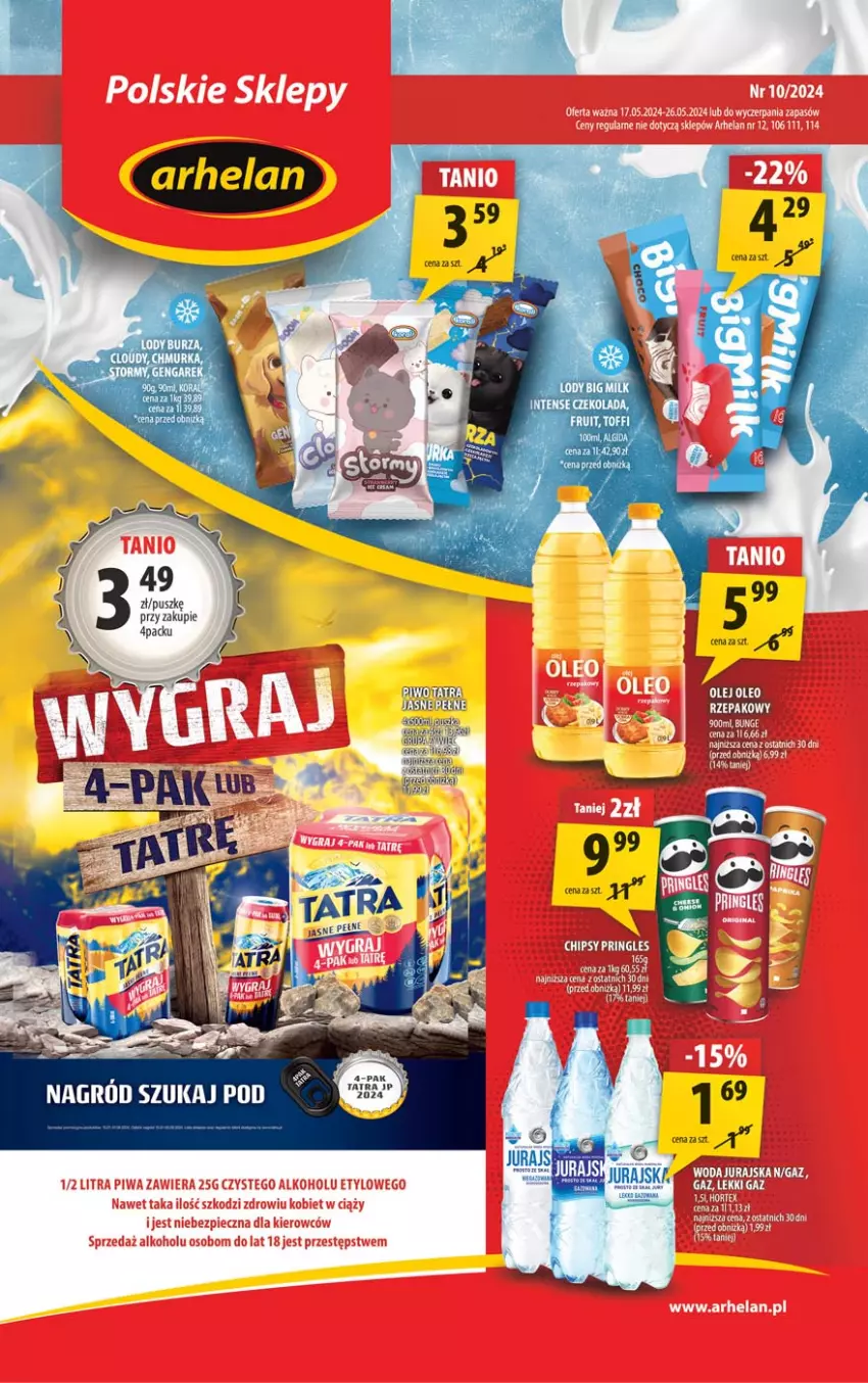 Gazetka promocyjna Arhelan - Gazetka - ważna 17.05 do 26.05.2024 - strona 1 - produkty: Algida, Czekolada, Fa, LG