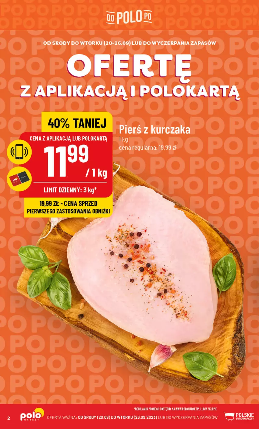 Gazetka promocyjna PoloMarket - Gazetka pomocyjna - ważna 20.09 do 26.09.2023 - strona 2 - produkty: Kurczak, LG