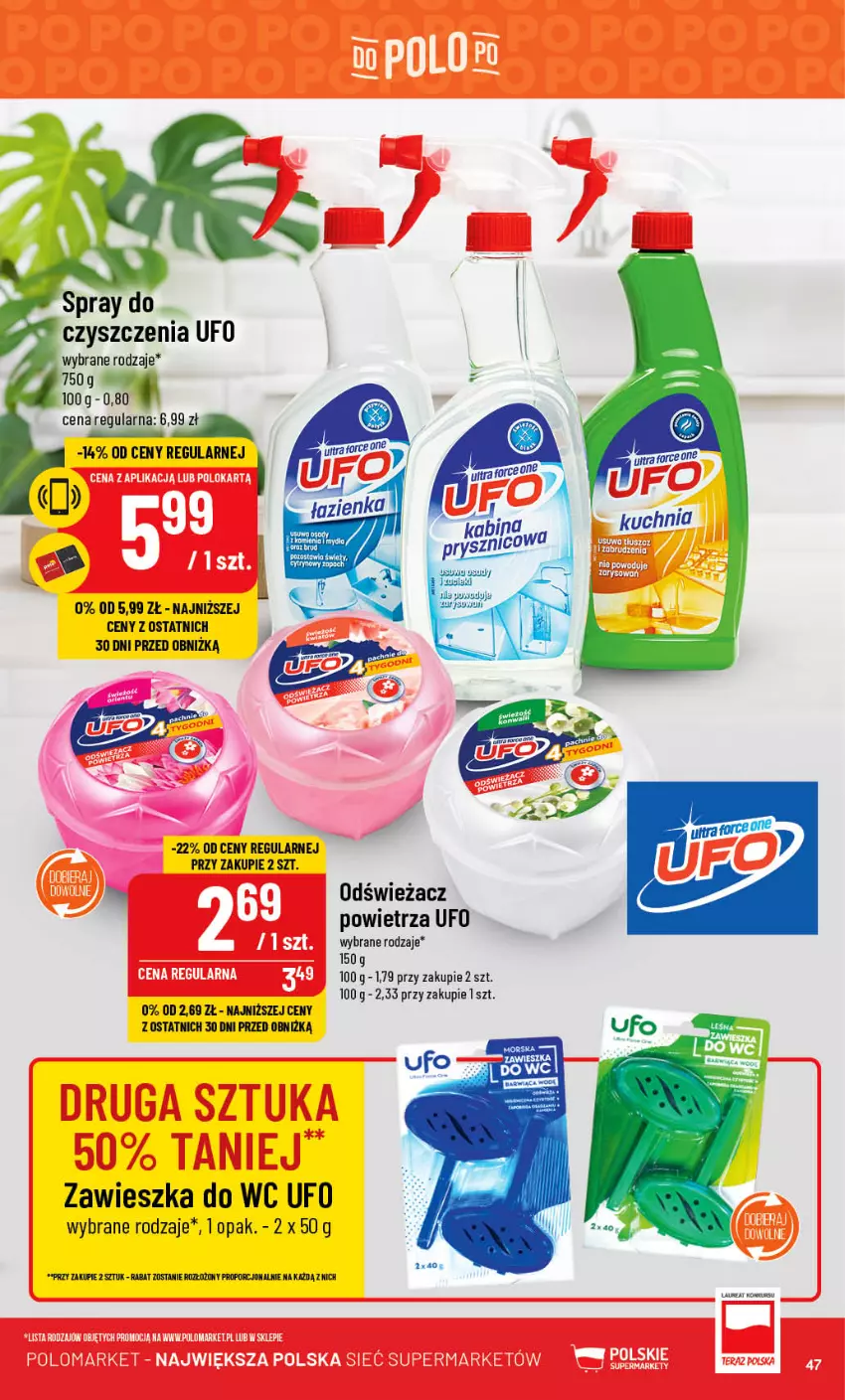 Gazetka promocyjna PoloMarket - Gazetka pomocyjna - ważna 20.09 do 26.09.2023 - strona 47 - produkty: Laur, Odświeżacz powietrza, Por, Spray do czyszczenia, Zawieszka do wc