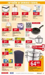 Gazetka promocyjna E Leclerc - Gazetka - ważna od 20.07 do 20.07.2024 - strona 13 - produkty: Papier, Garnek, Podgrzewacze, Worki na śmieci, Sito, Kosz, Pojemnik, Worki na śmiec, Patelnia, Rondel, Folia aluminiowa, Fa