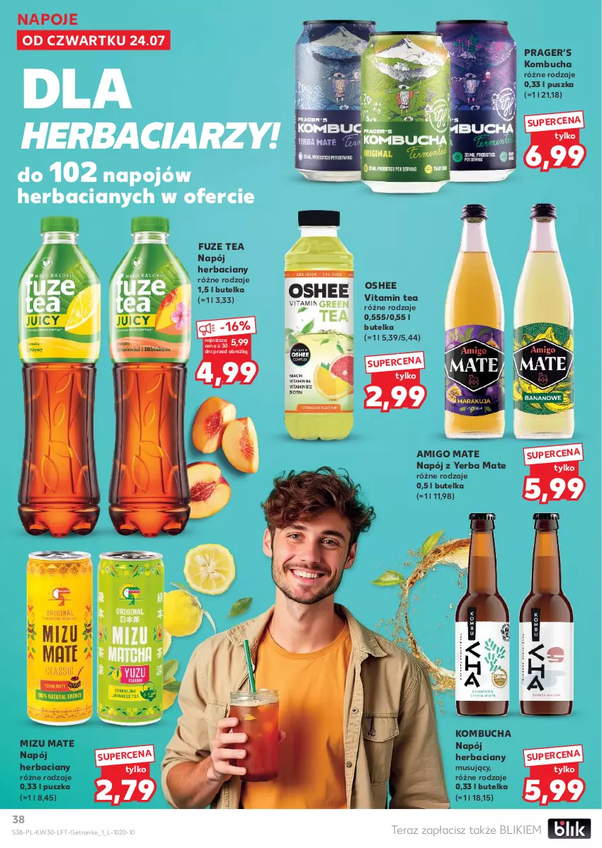 Gazetka promocyjna Kaufland - Gazetka tygodnia - ważna 24.07 do 30.07.2025 - strona 38 - produkty: Mus, Napój, Napoje, Oshee, Tera, Tran