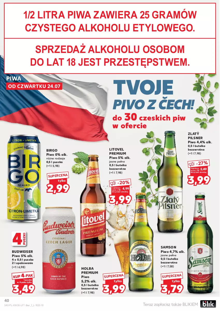 Gazetka promocyjna Kaufland - Gazetka tygodnia - ważna 24.07 do 30.07.2025 - strona 40 - produkty: Gra, Piwa, Piwo, Ser, Tera