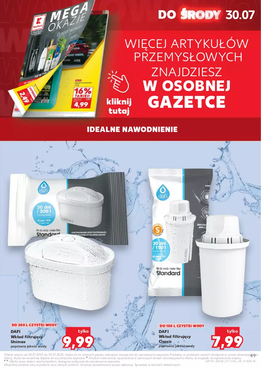 Gazetka promocyjna Kaufland - Gazetka tygodnia - ważna 24.07 do 30.07.2025 - strona 49 - produkty: Gra, Wkład filtrujący