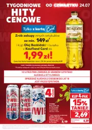Gazetka promocyjna Kaufland - Gazetka tygodnia - Gazetka - ważna od 30.07 do 30.07.2025 - strona 3 - produkty: Piwa, Piwo, Gra, Beskidzki, Olej