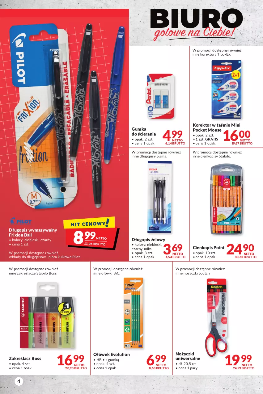 Gazetka promocyjna Makro - [Oferta specjalna] Biuro - ważna 04.05 do 16.05.2022 - strona 4 - produkty: BIC, Biuro, Długopis, Gra, Noż, Nożyczki