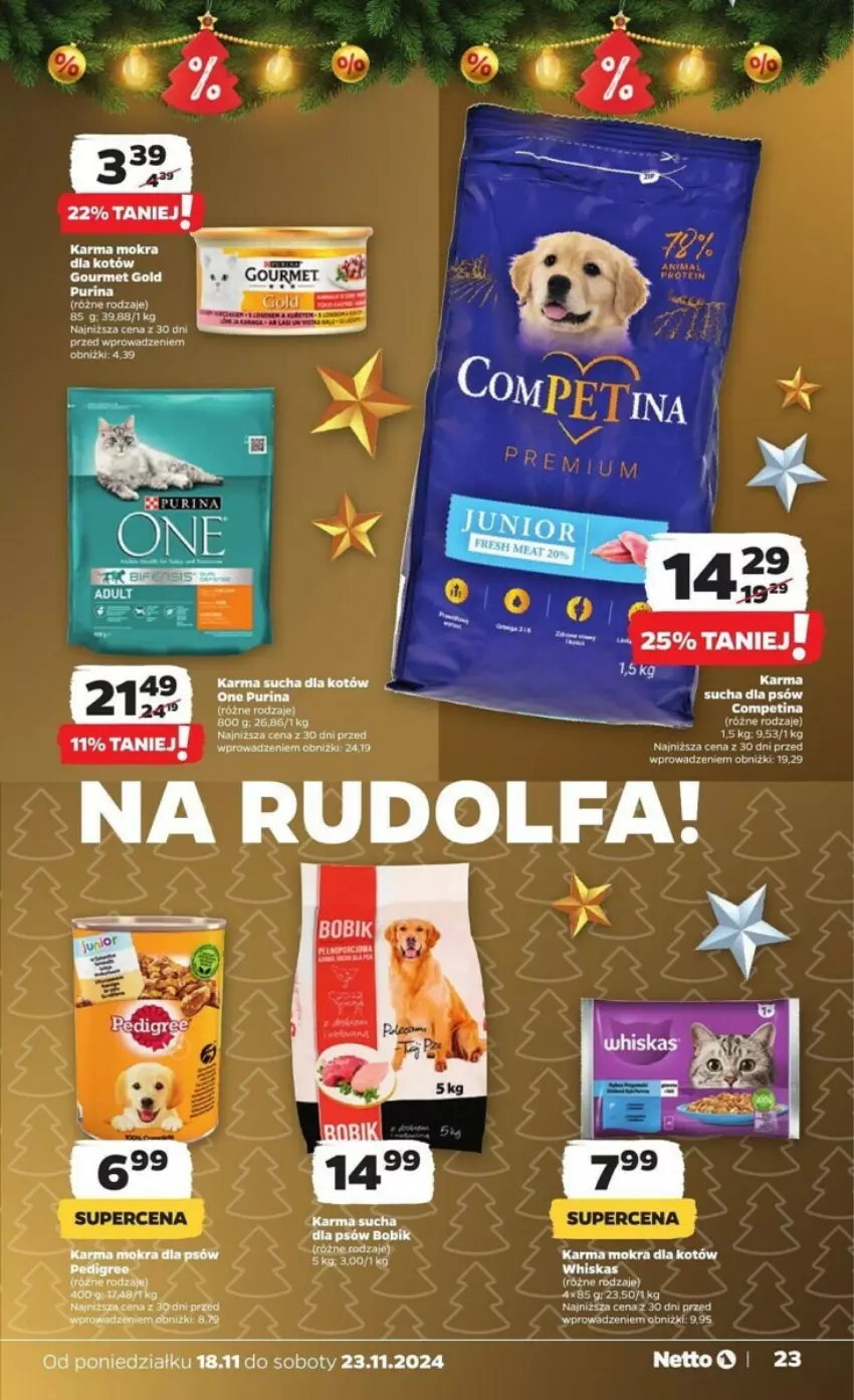 Gazetka promocyjna Netto - ważna 18.11 do 23.11.2024 - strona 16 - produkty: Fa, Karma mokra dla kotów, Pur, Purina, Whiskas