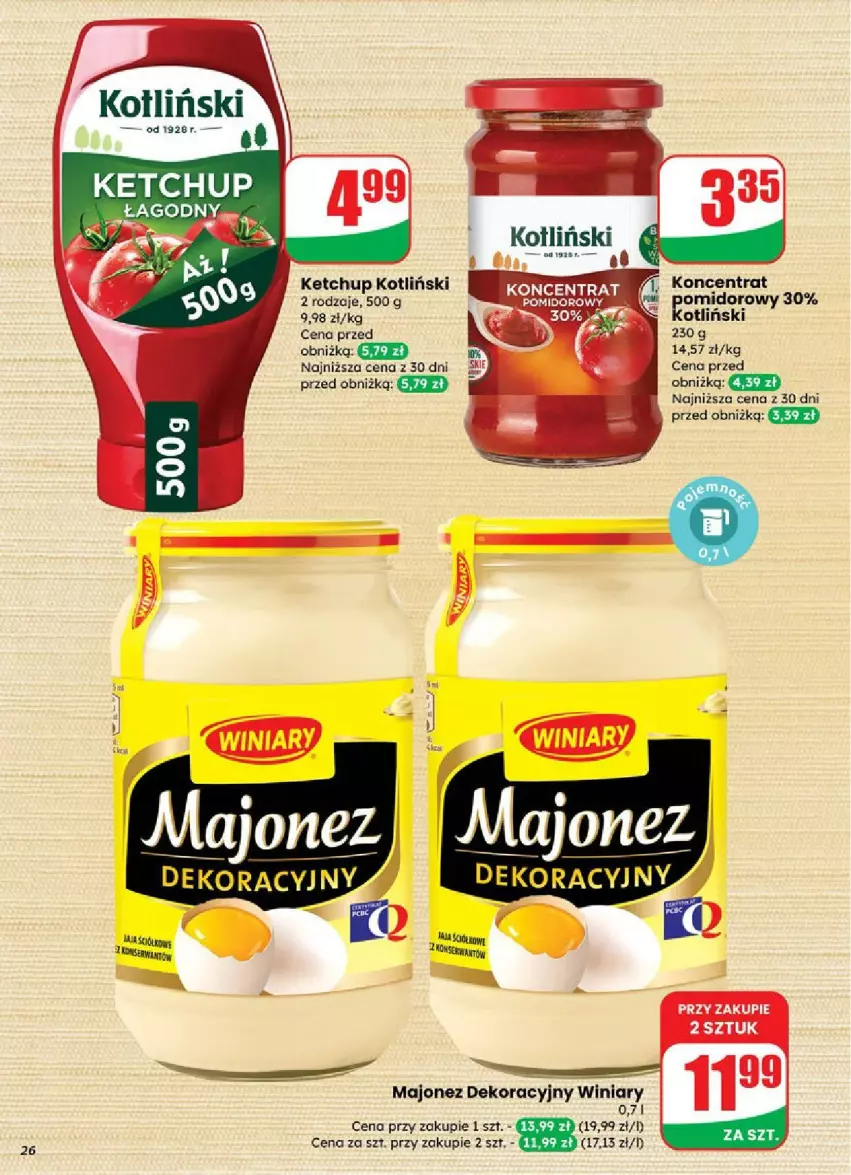 Gazetka promocyjna Dino - ważna 03.09 do 09.09.2025 - strona 19 - produkty: Ketchup, Majonez, Winiary