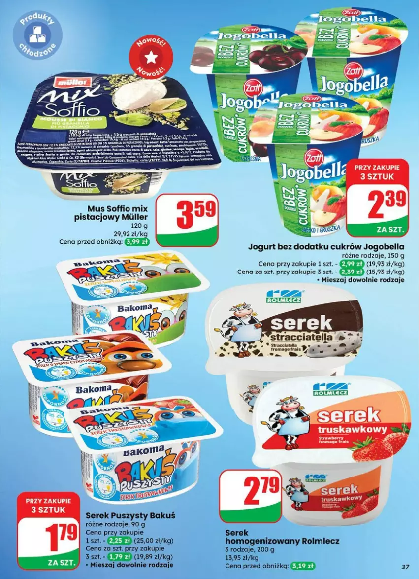 Gazetka promocyjna Dino - ważna 03.09 do 09.09.2025 - strona 31 - produkty: Bell, Bella, Jogobella, Jogurt, Miecz, Mus, Rama, Ser, Serek, Serek puszysty
