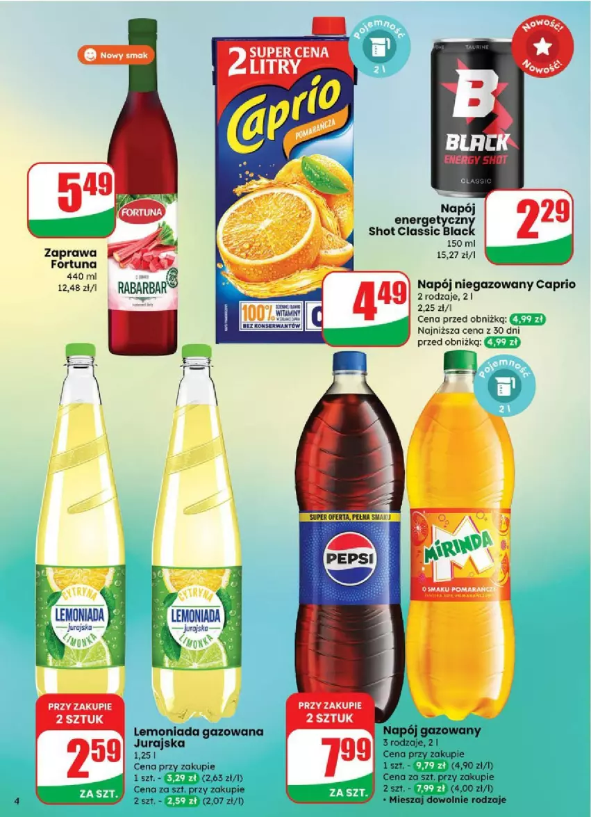 Gazetka promocyjna Dino - ważna 03.09 do 09.09.2025 - strona 34 - produkty: Fortuna, Lemoniada, Napój, Napój gazowany