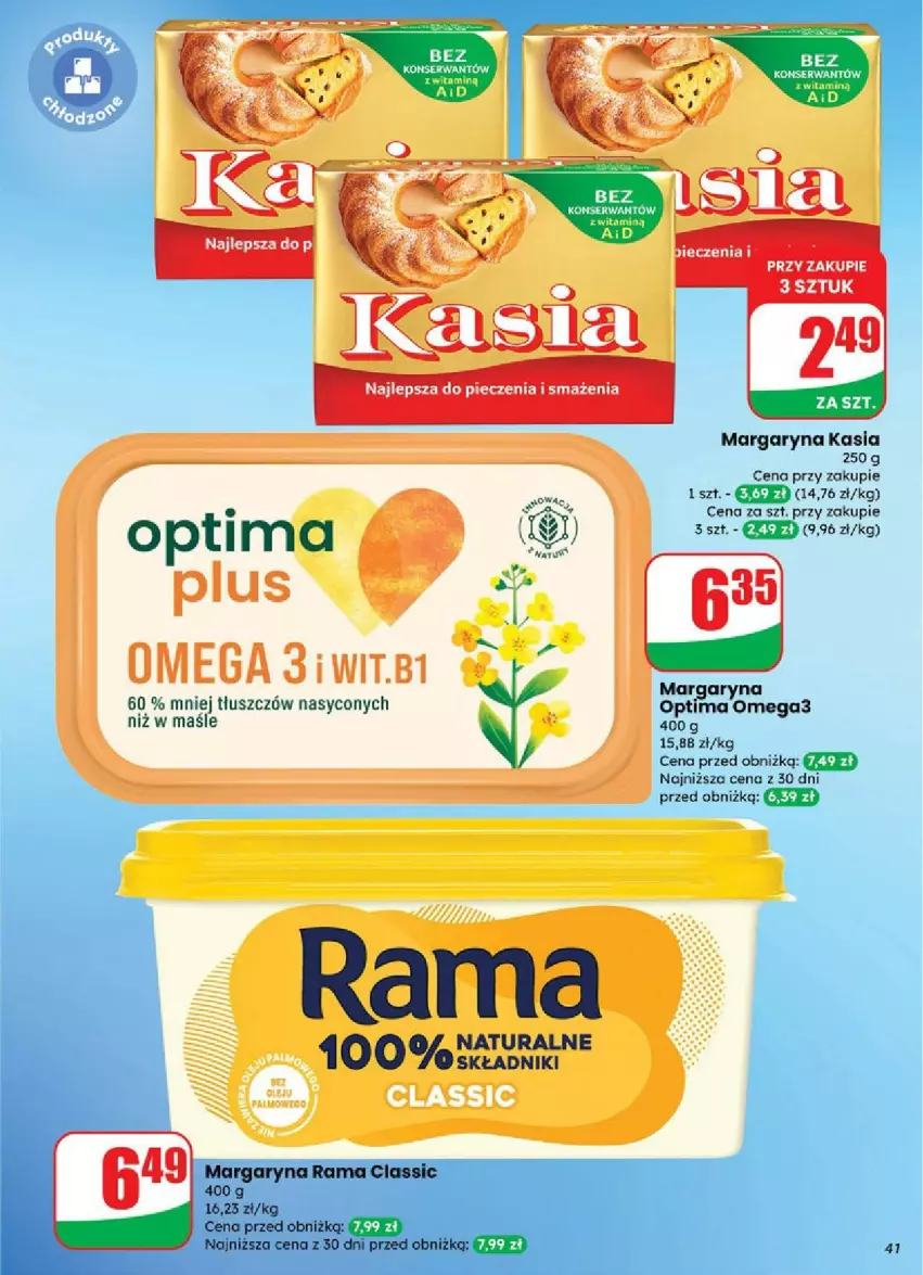 Gazetka promocyjna Dino - ważna 03.09 do 09.09.2025 - strona 36 - produkty: Kasia, Margaryna, Optima, Optima Omega3, Piec, Rama