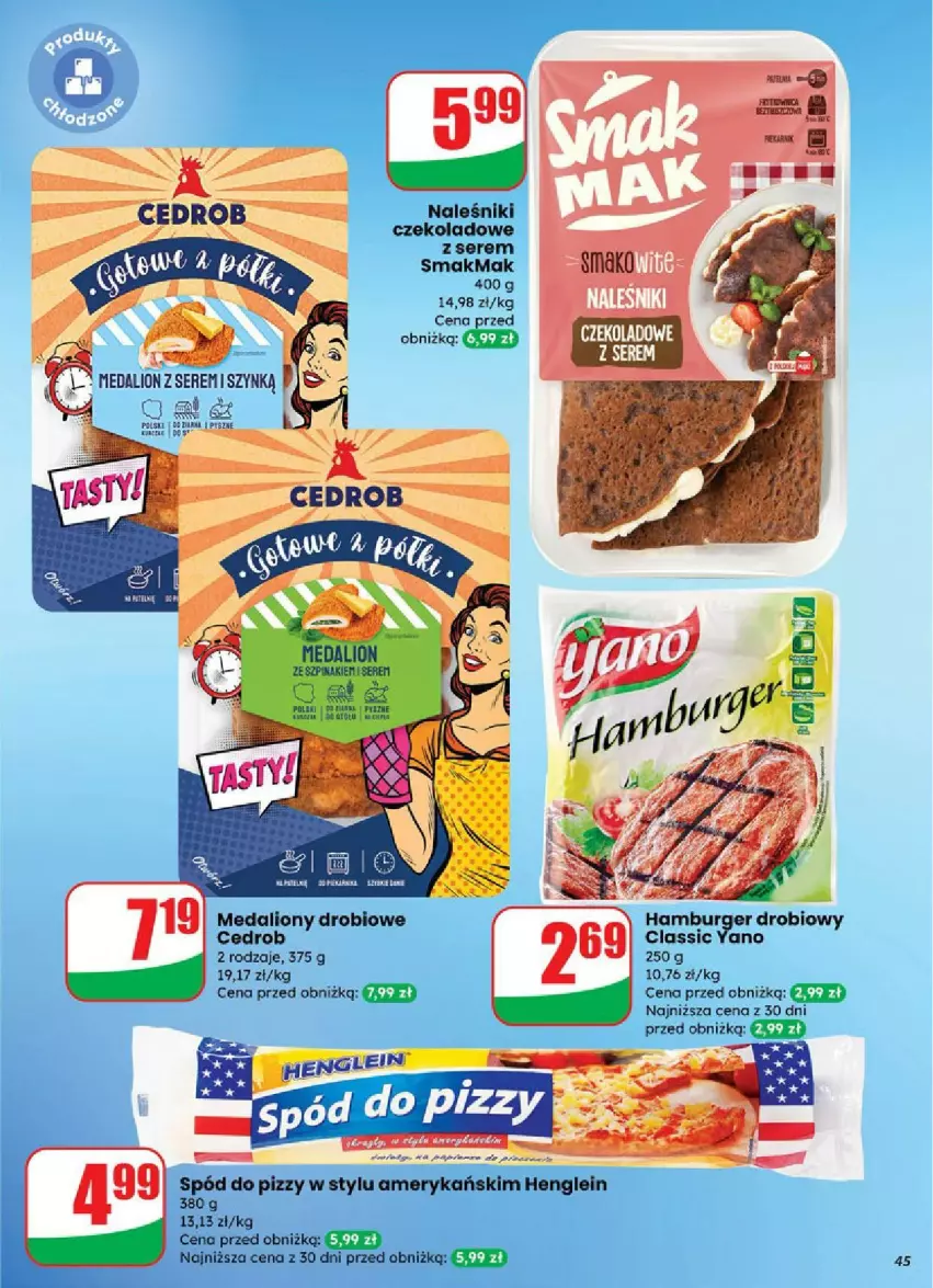 Gazetka promocyjna Dino - ważna 03.09 do 09.09.2025 - strona 40 - produkty: Burger, Fa, Hamburger, Lion, Naleśniki, Ser, Spód do pizzy, Szpinak