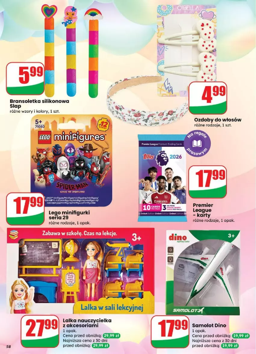Gazetka promocyjna Dino - ważna 03.09 do 09.09.2025 - strona 54 - produkty: Amol, Bransoletka, Lalka, LEGO, Samolot