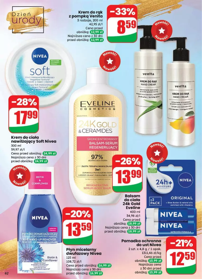 Gazetka promocyjna Dino - ważna 03.09 do 09.09.2025 - strona 59 - produkty: Eveline, Fa, Gin, Krem do rąk, Makijaż, Mango, Nivea, Płyn micelarny, Rum, Ser, Serum, Tera