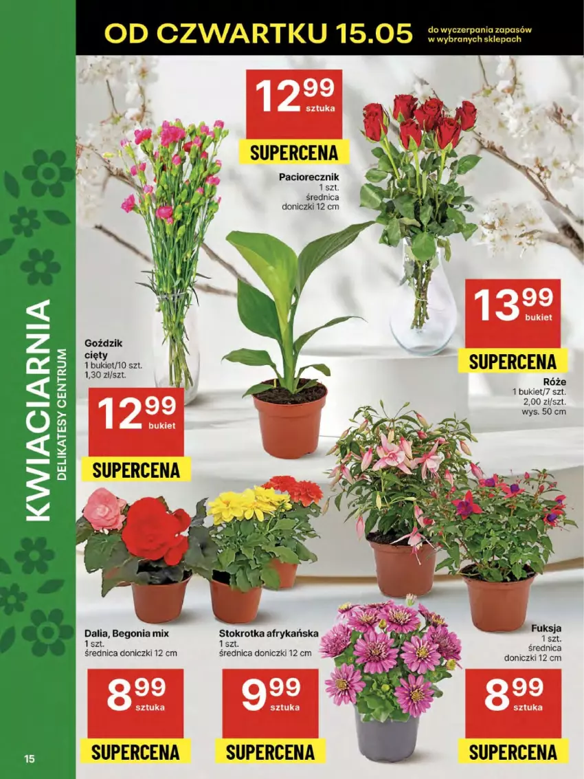 Gazetka promocyjna Delikatesy Centrum - Franczyza DC20 Czwartek - ważna 15.05 do 21.05.2025 - strona 15 - produkty: Bukiet, Rum