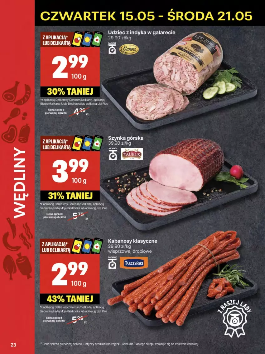 Gazetka promocyjna Delikatesy Centrum - Franczyza DC20 Czwartek - ważna 15.05 do 21.05.2025 - strona 23 - produkty: Kabanos, Rum, Szynka