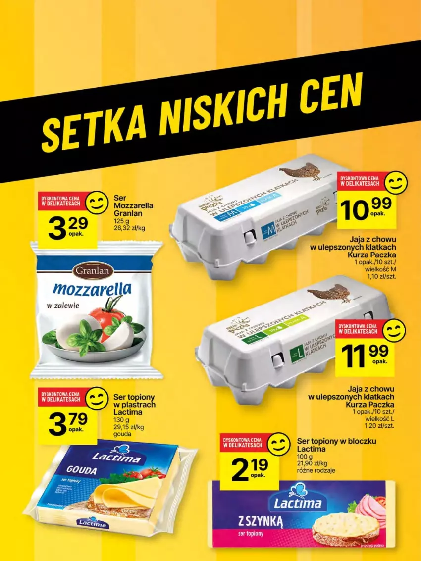 Gazetka promocyjna Delikatesy Centrum - Franczyza DC20 Czwartek - ważna 15.05 do 21.05.2025 - strona 47 - produkty: Gouda, Gra, Jaja, Mozzarella, Ser, Ser topiony, Top