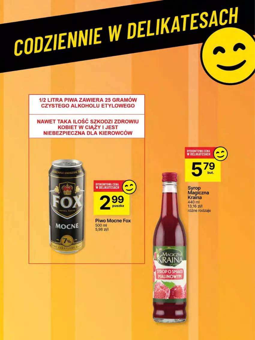 Gazetka promocyjna Delikatesy Centrum - Franczyza DC20 Czwartek - ważna 15.05 do 21.05.2025 - strona 58 - produkty: Piwo, Syrop