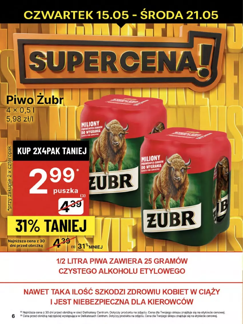 Gazetka promocyjna Delikatesy Centrum - Franczyza DC20 Czwartek - ważna 15.05 do 21.05.2025 - strona 6 - produkty: Gra, Piec, Piwa, Rum