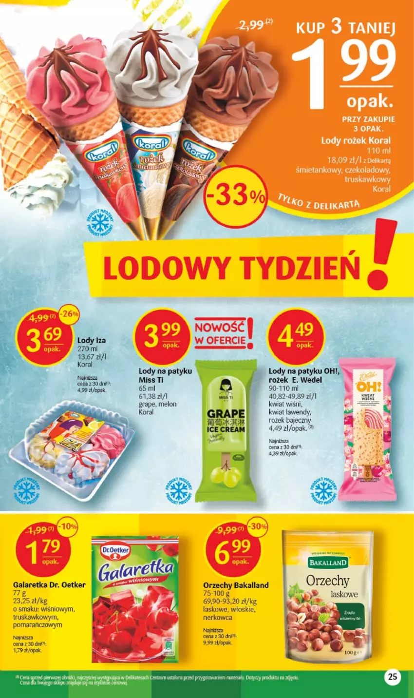 Gazetka promocyjna Delikatesy Centrum - Gazetka DC27 - ważna 13.07 do 19.07.2023 - strona 25 - produkty: Bakalland, Dr. Oetker, Gala, Galaretka