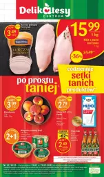 Gazetka promocyjna Delikatesy Centrum - Gazetka DC27 - Gazetka - ważna od 19.07 do 19.07.2023 - strona 1 - produkty: Piwa, Piwo, Piec, Kurczak, Rum, Gra, Pasztet, Tarczyński, Brzoskwinie, Mleko, Fa