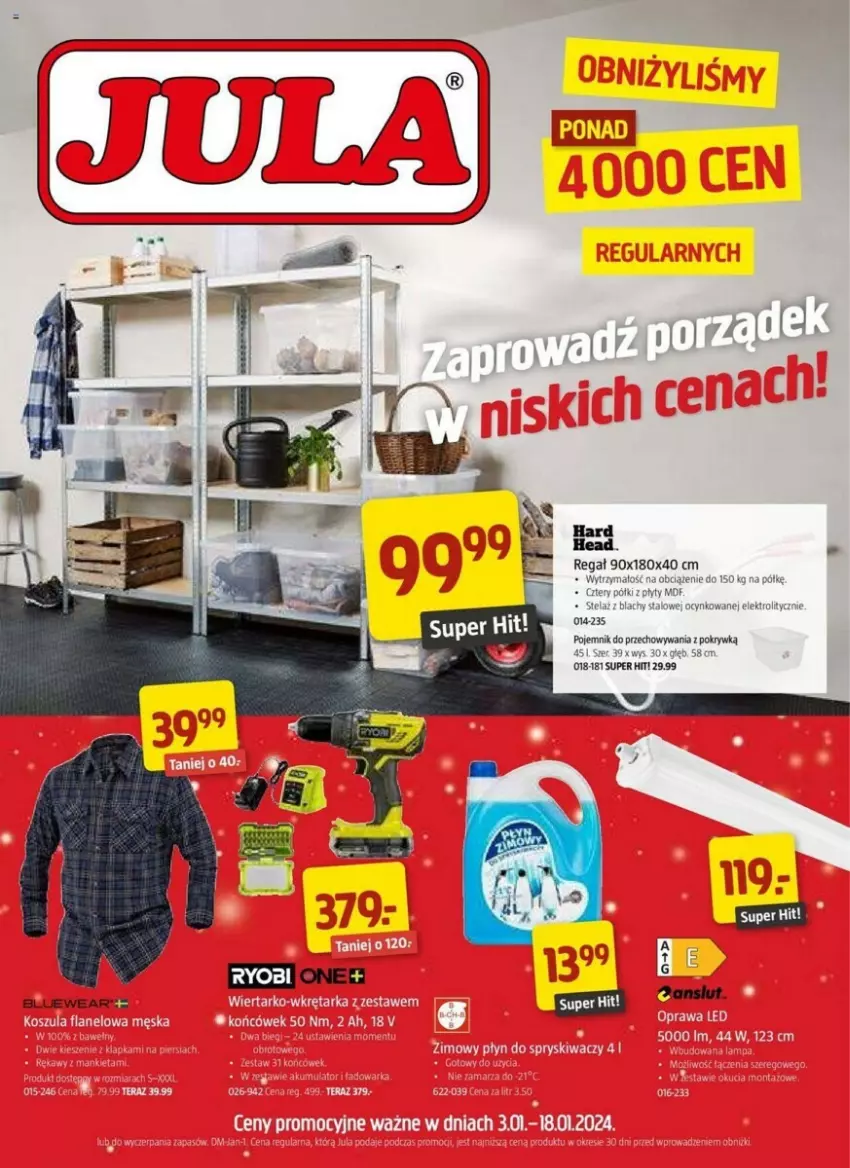 Gazetka promocyjna Jula - ważna 03.01 do 18.01.2024 - strona 1 - produkty: Cynk, Pojemnik