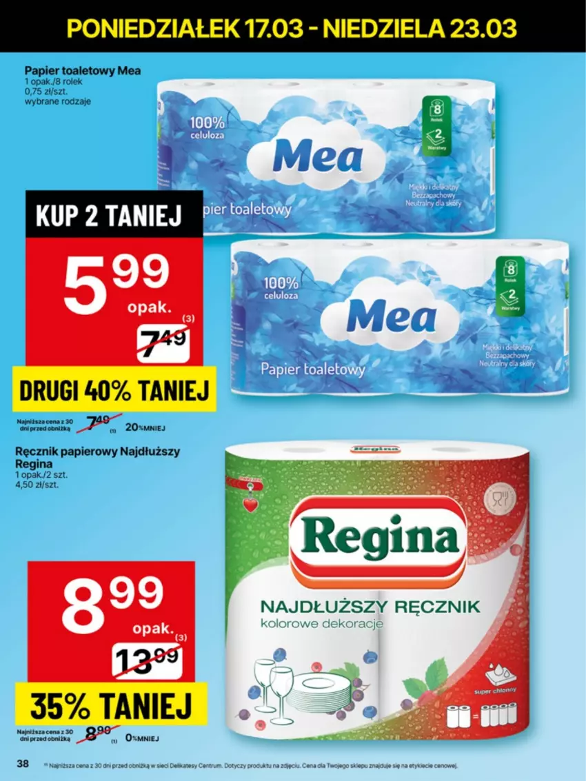 Gazetka promocyjna Delikatesy Centrum - NOWA GAZETKA Delikatesy Centrum od 17 marca! 17-23.03.2025 - ważna 17.03 do 23.03.2025 - strona 38 - produkty: Gin, Papier, Papier toaletowy, Ręcznik