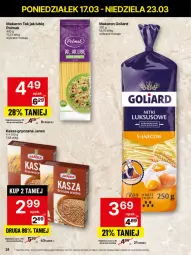 Gazetka promocyjna Delikatesy Centrum - NOWA GAZETKA Delikatesy Centrum od 17 marca! 17-23.03.2025 - Gazetka - ważna od 23.03 do 23.03.2025 - strona 24 - produkty: Makaron, Rum, Gry, Goliard, Kasza, Olma, Kasza gryczana