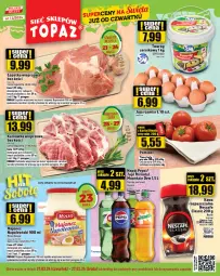 Gazetka promocyjna Topaz - Gazetka - Gazetka - ważna od 27.03 do 27.03.2024 - strona 1 - produkty: Majonez, Top, Ser, 7up, Twaróg, Jaja, Karkówka wieprzowa, Mirinda, Pepsi, Waga, Napój, Oleo
