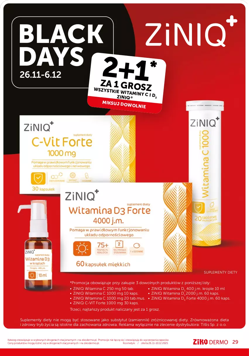 Gazetka promocyjna Ziko - Gazetka Ziko Dermo - ważna 26.11 do 10.12.2025 - strona 29 - produkty: Mus