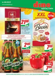 Gazetka promocyjna Dino - Gazetka - ważna od 21.11 do 21.11.2023 - strona 1 - produkty: Piwo, JBL, Papryka czerwona, Papryka, Mąka, Basia, Mąka tortowa