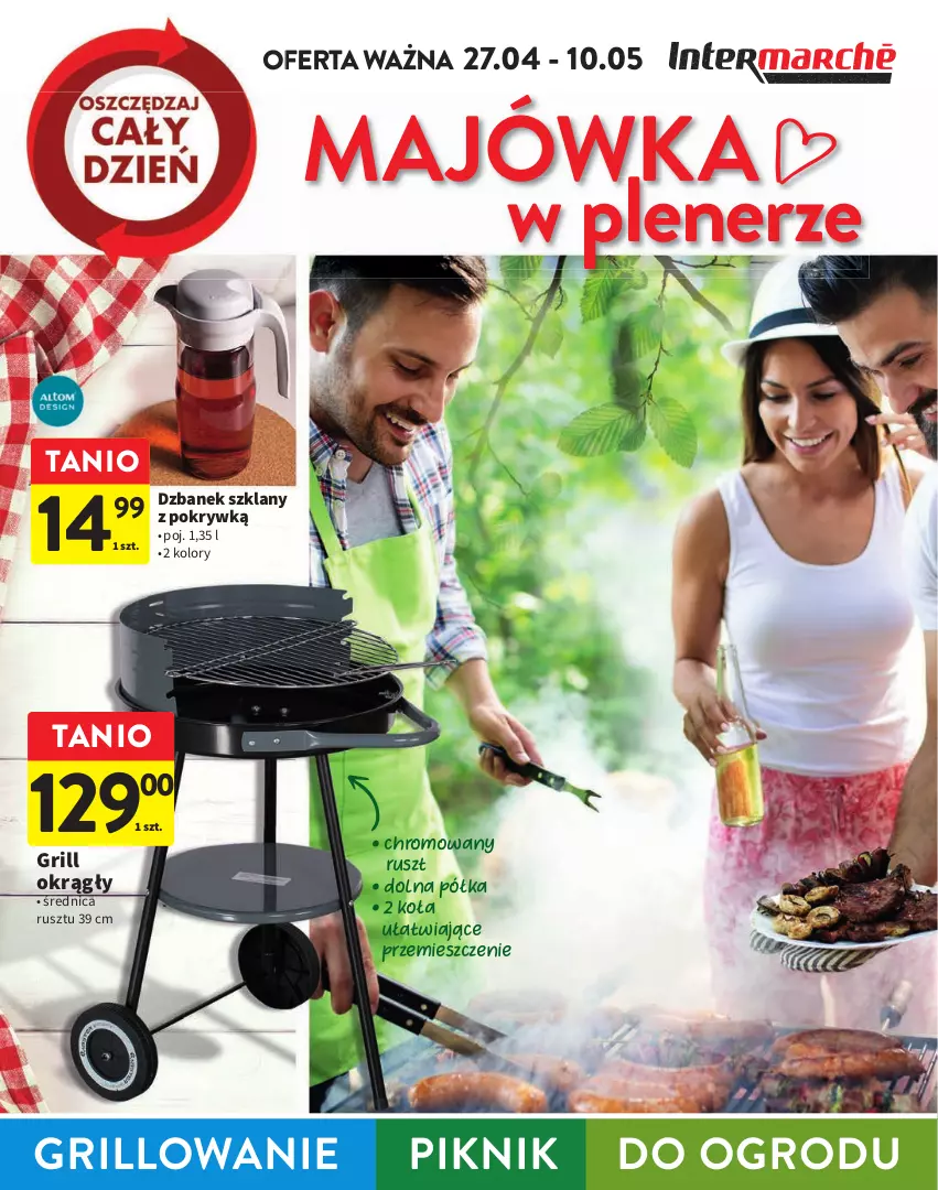 Gazetka promocyjna Intermarche - Gazetka Intermarche - ważna 27.04 do 10.05.2023 - strona 1 - produkty: Dzbanek, Grill, Półka