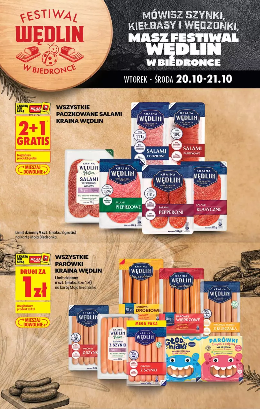 Gazetka promocyjna Biedronka - Gazetka - ważna 20.10 do 27.10.2026 - strona 1 - produkty: Gra, Parówki, Parówki z szynki, Pieprz, Salami