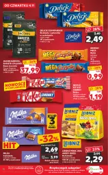 Gazetka promocyjna Kaufland - OFERTA TYGODNIA - Gazetka - ważna od 09.11 do 09.11.2021 - strona 10 - produkty: Piec, Kit Kat, Gry, Kawa ziarnista, Kawa, Herbatniki, Grześki, Czekolada, Delicje, Baton, Jacobs, Gala, Nestlé, Biszkopty, Milka