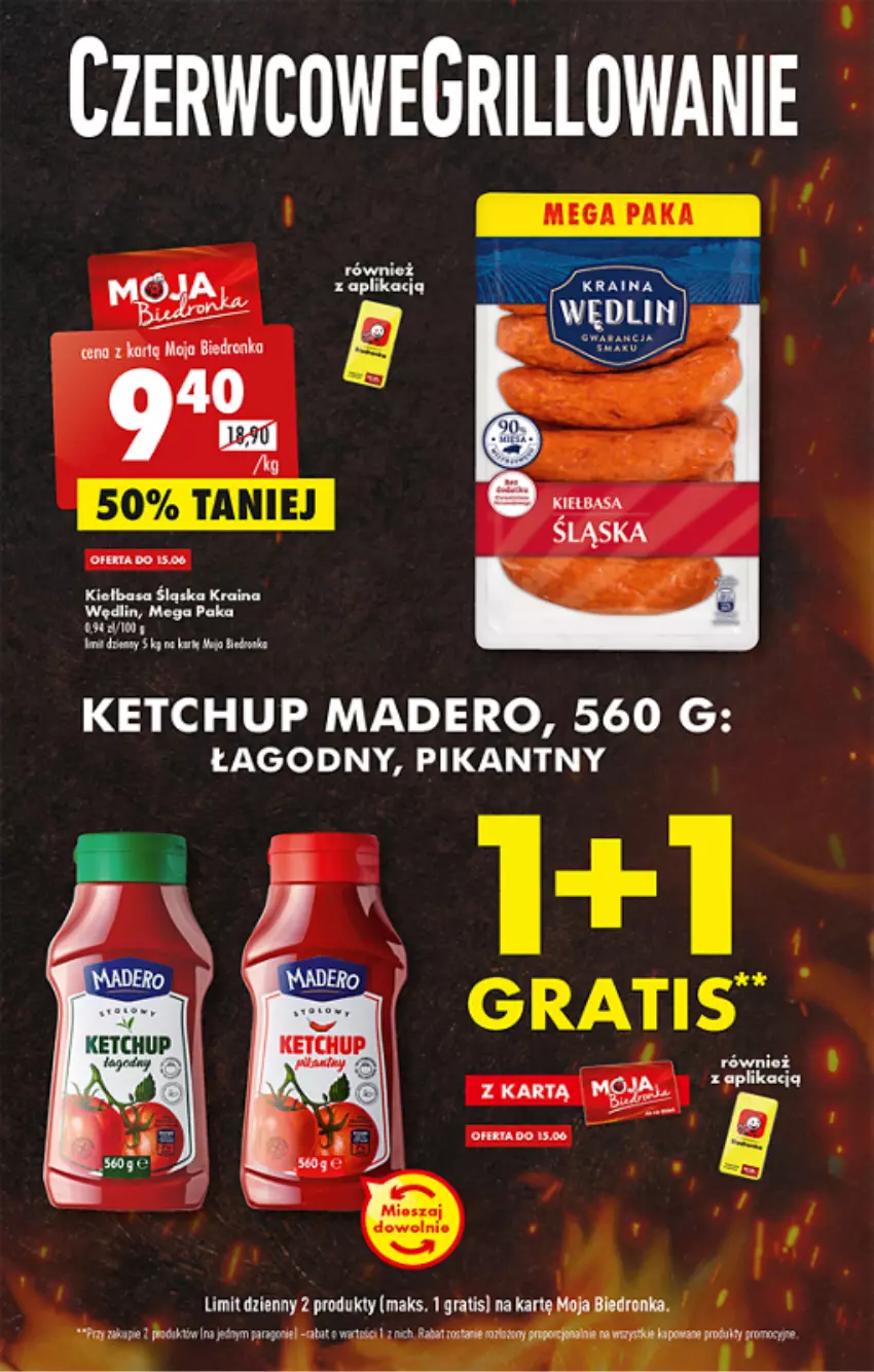 Gazetka promocyjna Biedronka - ważna 13.06 do 18.06.2022 - strona 7 - produkty: Fa, Gra, Grill, Ketchup, Kiełbasa