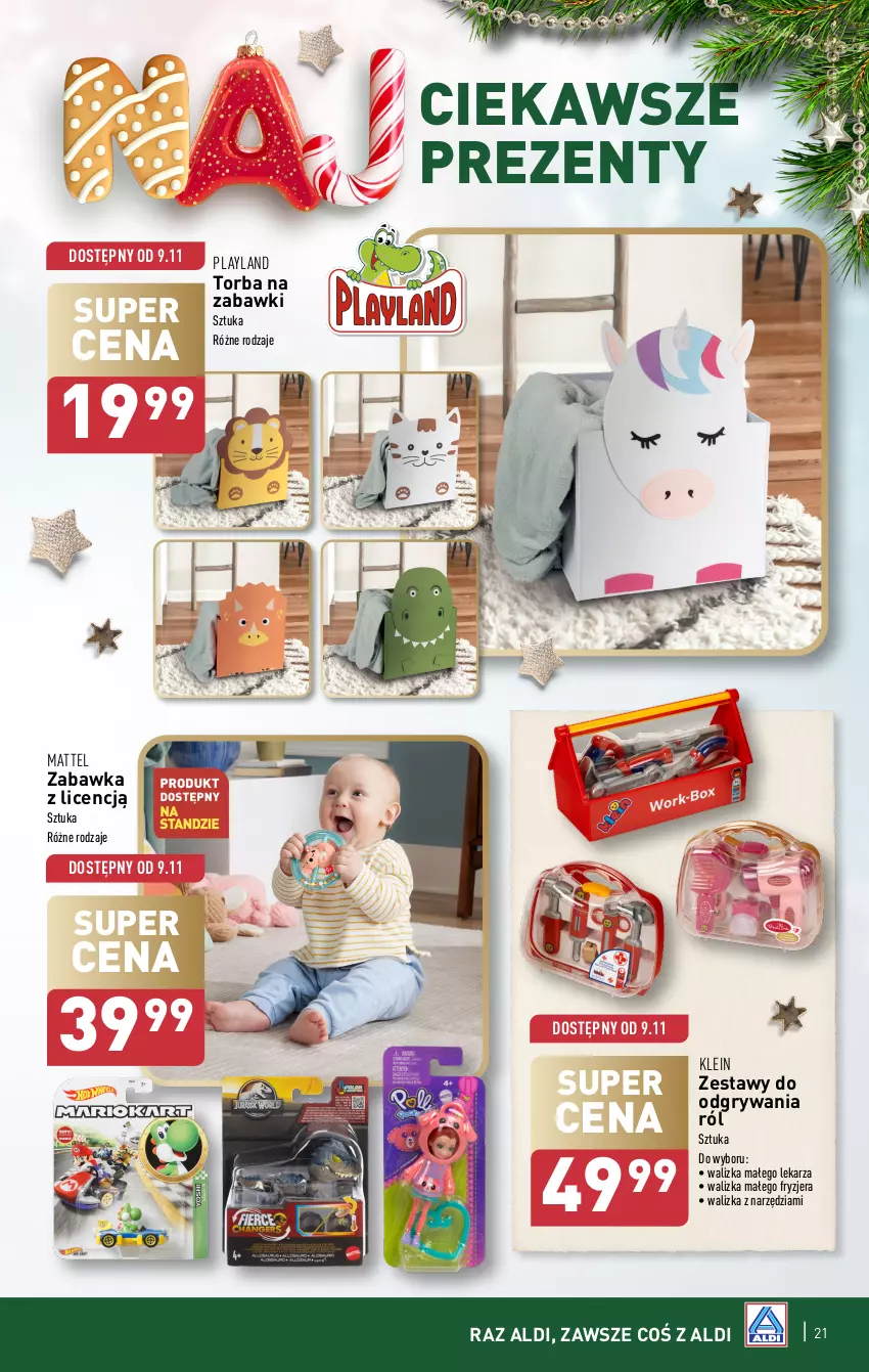 Gazetka promocyjna Aldi - Najlepsze zabawki - ważna 30.10 do 23.12.2024 - strona 21 - produkty: Gry, Mattel, Torba, Walizka, Zabawka