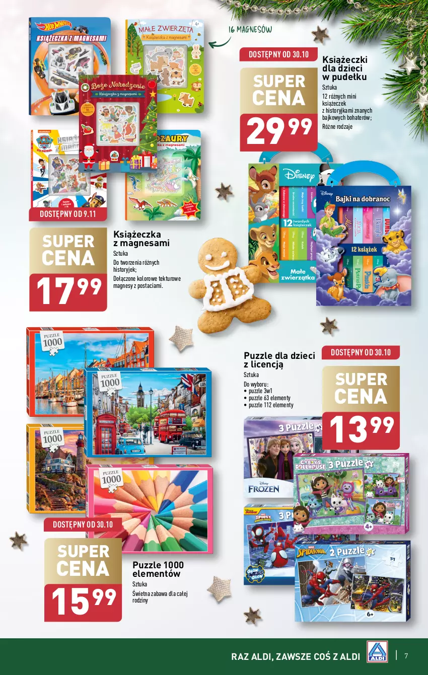 Gazetka promocyjna Aldi - Najlepsze zabawki - ważna 30.10 do 23.12.2024 - strona 7 - produkty: Dzieci, Puzzle