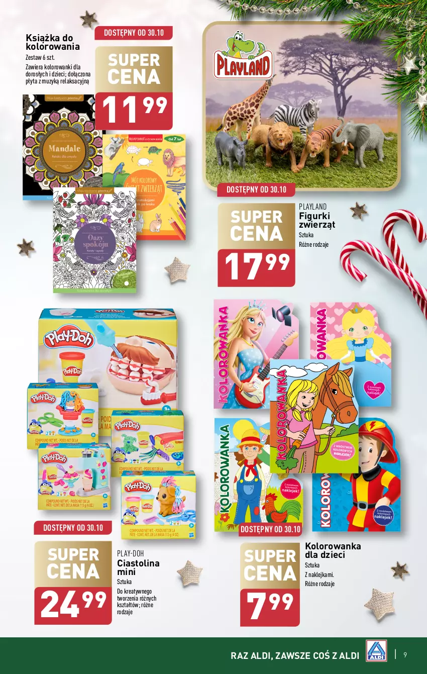 Gazetka promocyjna Aldi - Najlepsze zabawki - ważna 30.10 do 23.12.2024 - strona 9 - produkty: Dzieci, Klej, Kolorowanka, Książka, Play-Doh, Płyta