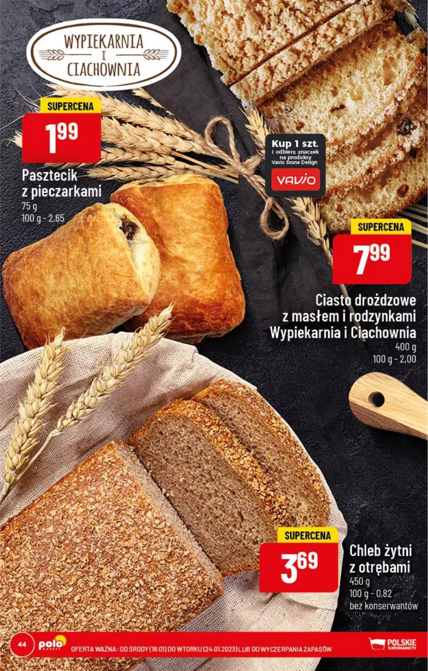 Gazetka promocyjna PoloMarket - Gazetka pomocyjna - ważna 18.01 do 24.01.2022 - strona 44 - produkty: Chleb, Ser