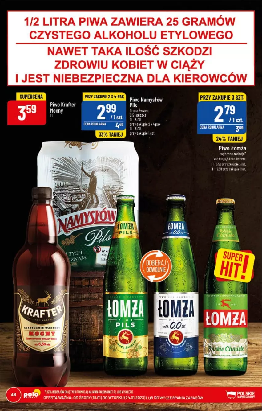 Gazetka promocyjna PoloMarket - Gazetka pomocyjna - ważna 18.01 do 24.01.2022 - strona 48 - produkty: Gra, Pax, Piec, Piwa, Piwo, Pur