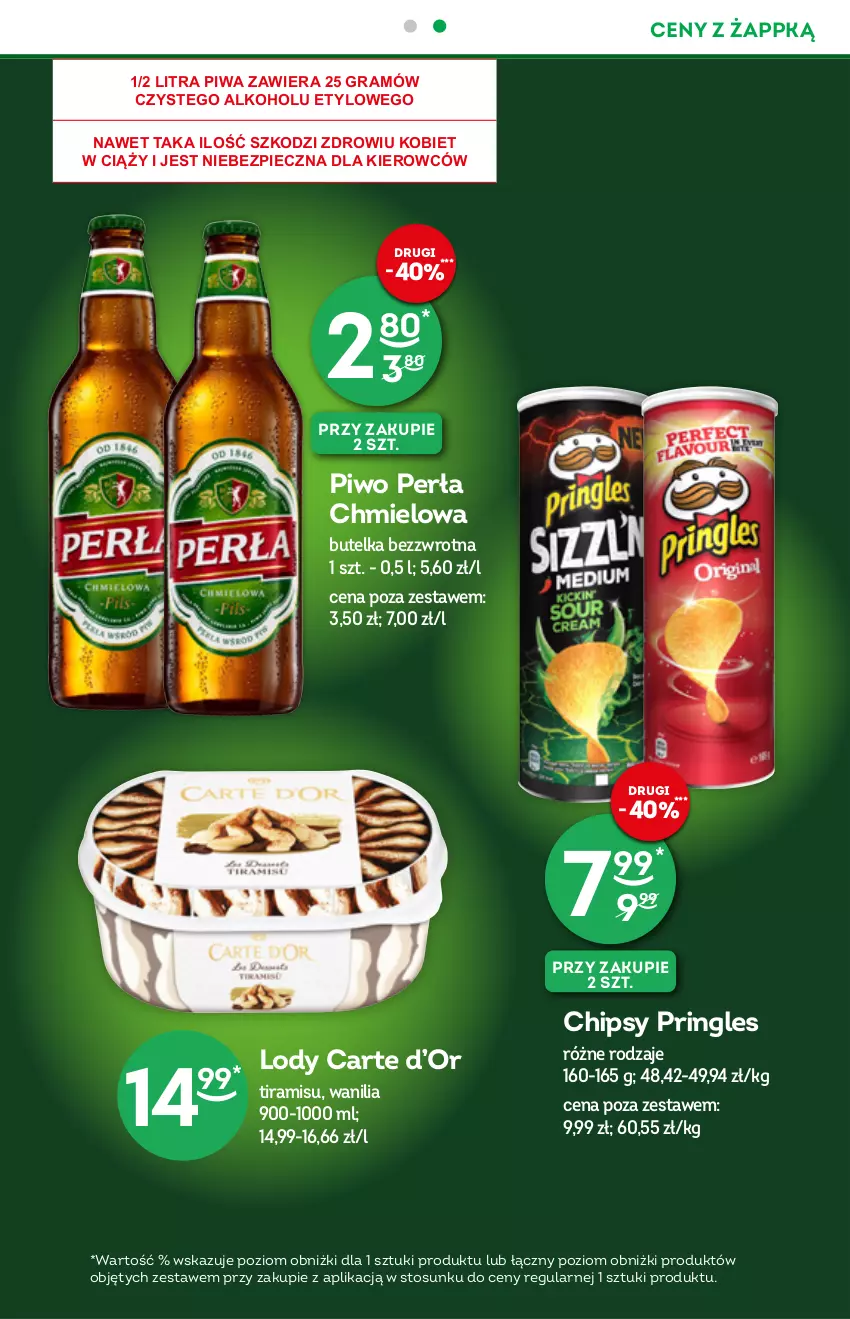 Gazetka promocyjna Żabka - ważna 01.09 do 14.09.2021 - strona 13 - produkty: Chipsy, Gra, Lody, Perła, Piec, Piwa, Piwo, Pringles