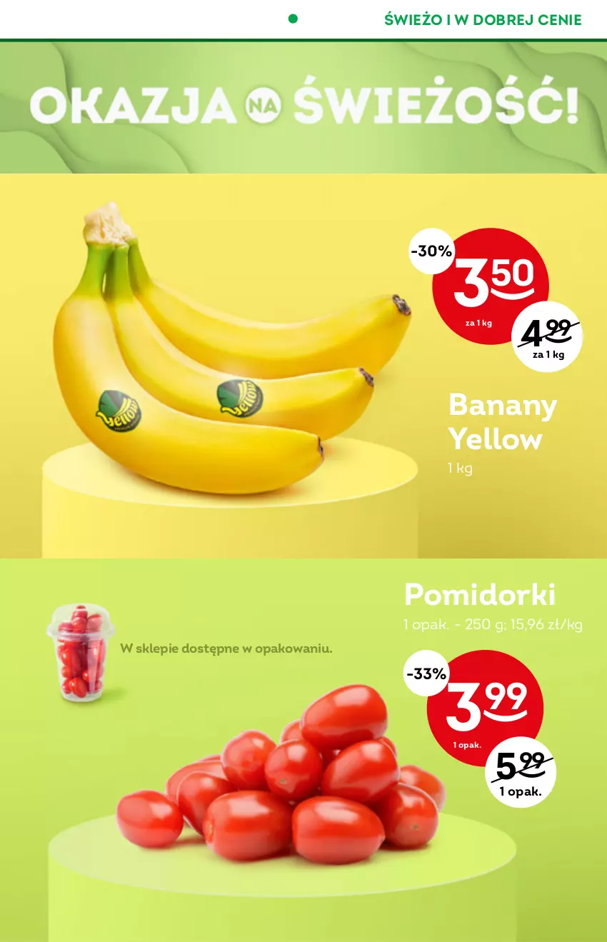 Gazetka promocyjna Żabka - ważna 01.09 do 14.09.2021 - strona 32 - produkty: Banany, Pomidorki